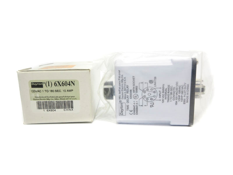 DAYTON 6X604N 120VAC 10A 1-180S NSMP