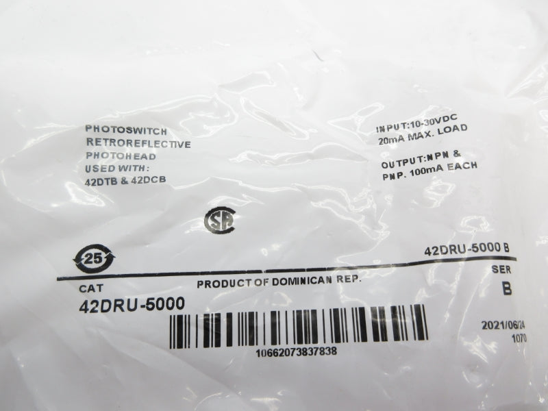 ALLEN BRADLEY 42DRU-5000 SER. B 10-30VDC NSMP