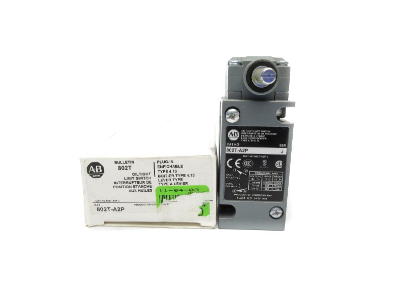 ALLEN BRADLEY 802T-A2P SER. J 120-600VAC 60A (WH) NSMP