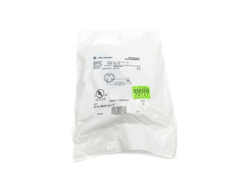 ALLEN BRADLEY 871L-B20E40-N3 SER. A 20-250VAC/DC NSMP
