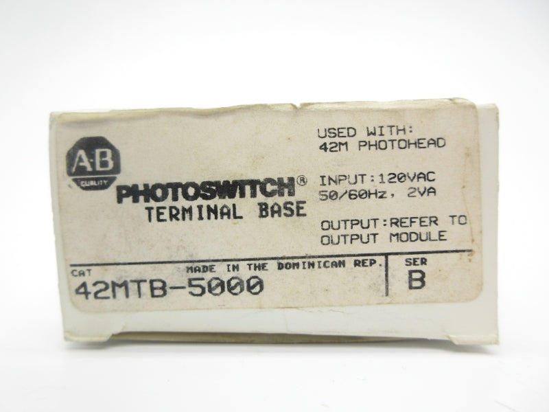 ALLEN BRADLEY 42MTB-5000 SER. B 120VAC (GY/BL) NSMP