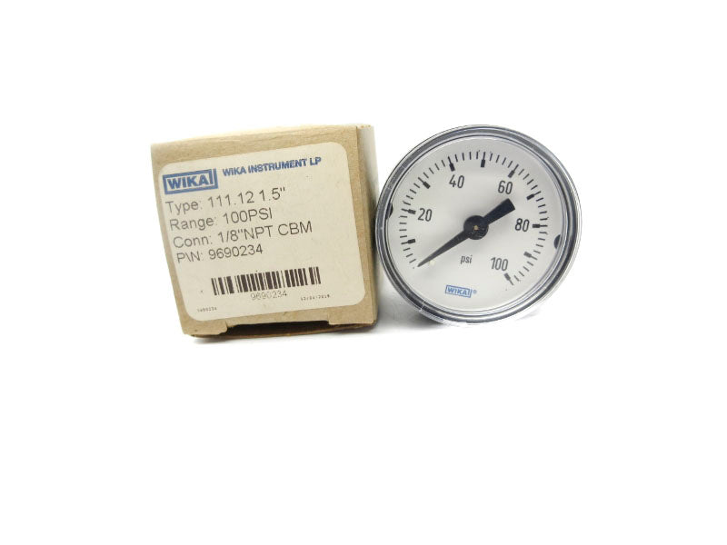 WIKA 9690234 0-100PSI 1/8" NSMP