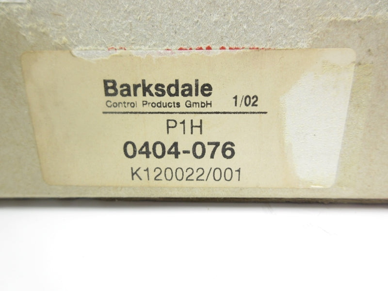 BARKSDALE P1H-H600 0404-076 NSMP