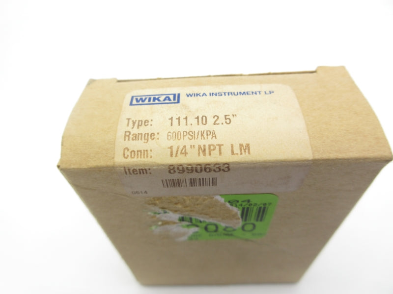 WIKA 8990633 600PSI 1/4" NSMP