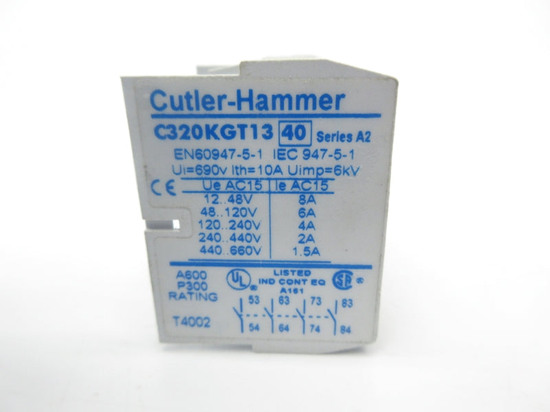 CUTLER HAMMER C320KGT13 SER. A2 440/660V 1.5A NSNP