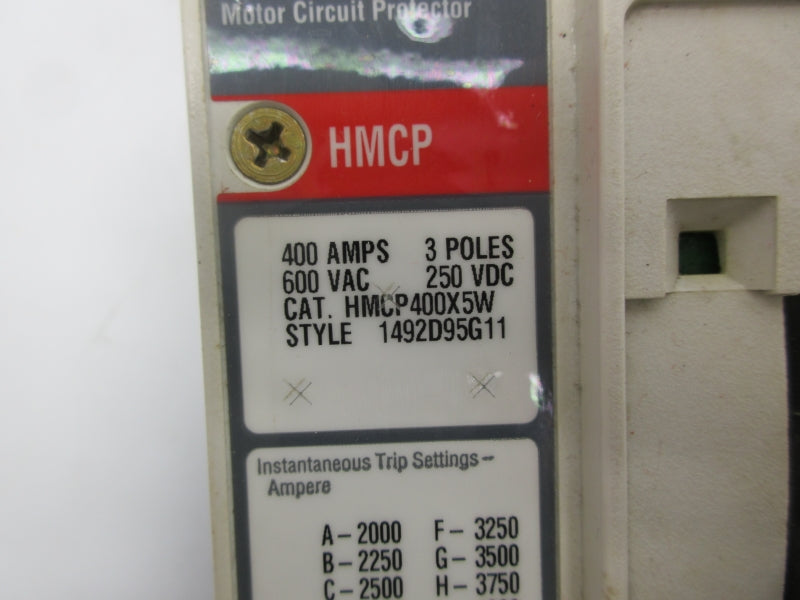 EATON HMCP400X5W 600VAC 400A NSNP