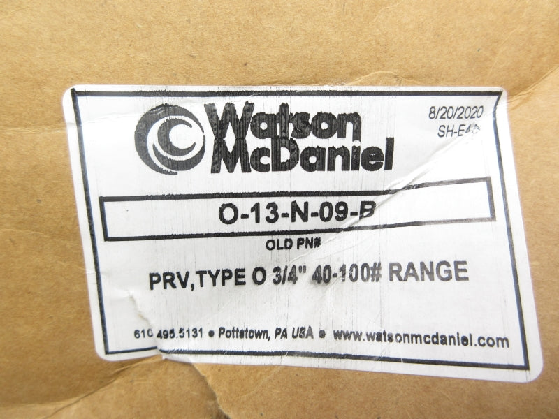 WATSON MCDANIEL O-13-N-09-B 40-100 3/4" NSMP
