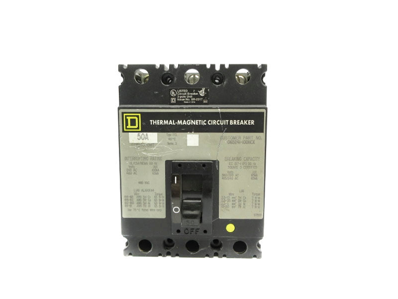 SQUARE D FCP34050MT SER. 3 480VAC 50A UNMP