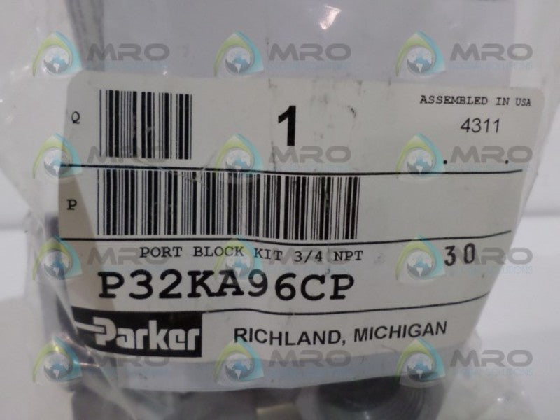 PARKER P32KA96CP PORT BLOCK KIT * NEW IN FACTORY BAG *