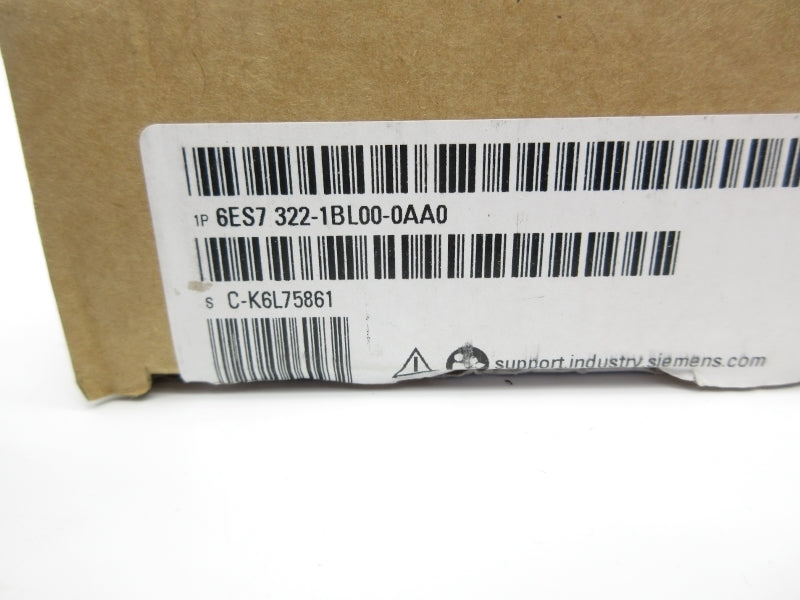 SIEMENS 6ES7322-1BL00-0AA0 24VDC 0.5A (AS PICTURED) NSMP