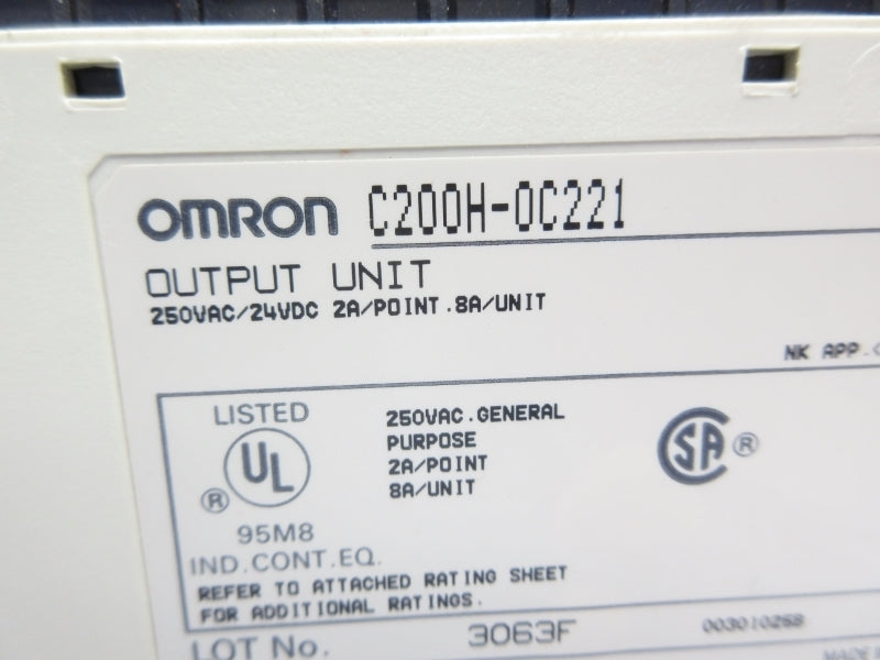OMRON C200H-OC221 250VAC 2A NSNP