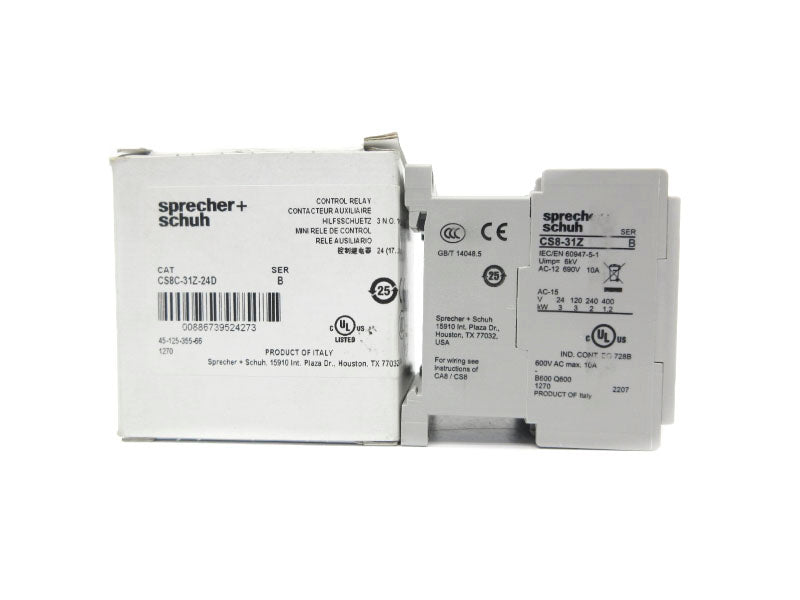 SPRECHER+SCHUH CS8C-31Z-24D SER. B 24VDC 10A NSMP