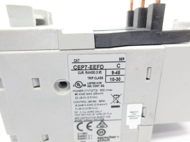 SPRECHER+SCHUH CEP7-EEFD SER. C 690V 9-45A NSNP