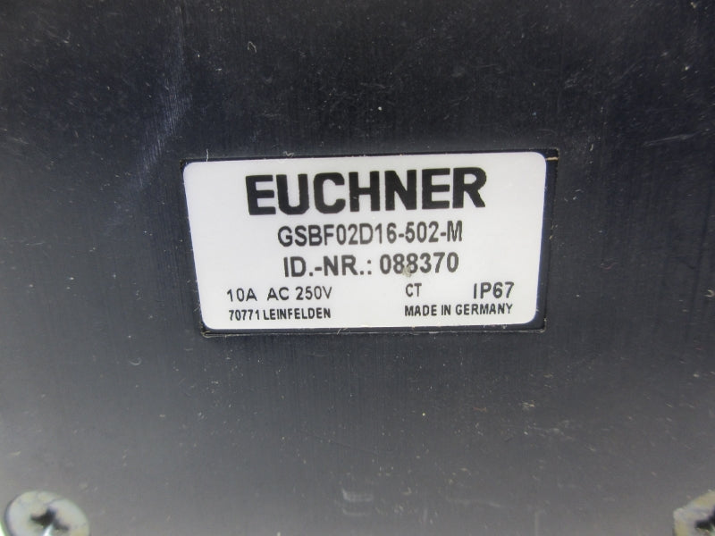 EUCHNER GSBF02D16-502-M 250VAC 10A NSNP