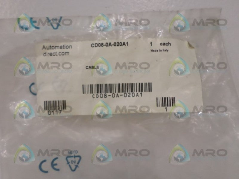 AUTOMATION DIRECT CD08-0A-020-A1 CABLE * NEW IN FACTORY BAG *