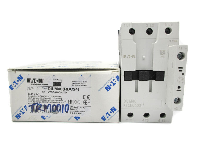 EATON XTCE040D00TD DILM40(RDC24) 24-27VDC NSMP