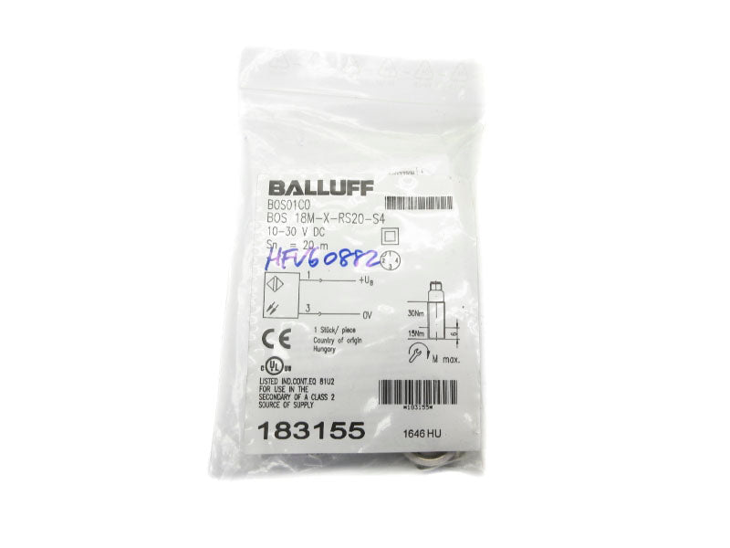 BALLUFF BOS18M-X-RS20-S4 BOS01C0 10-30VDC NSMP