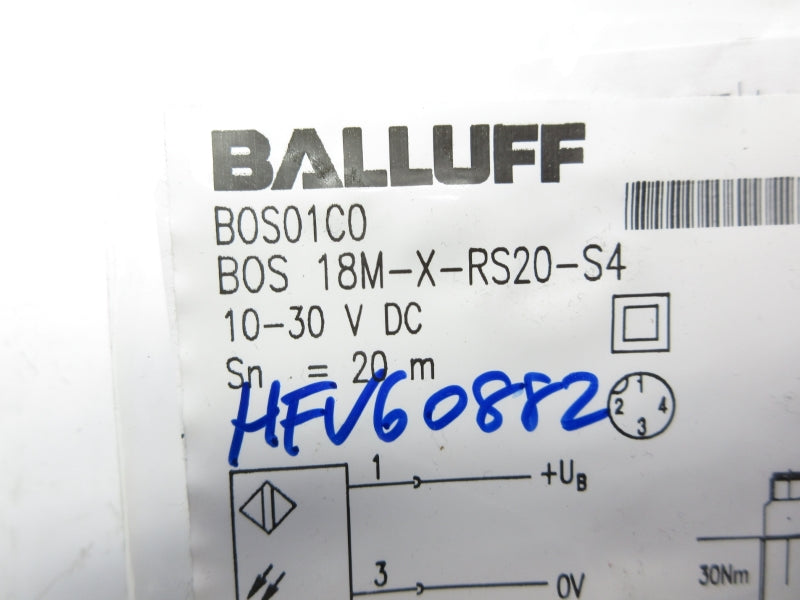 BALLUFF BOS18M-X-RS20-S4 BOS01C0 10-30VDC NSMP
