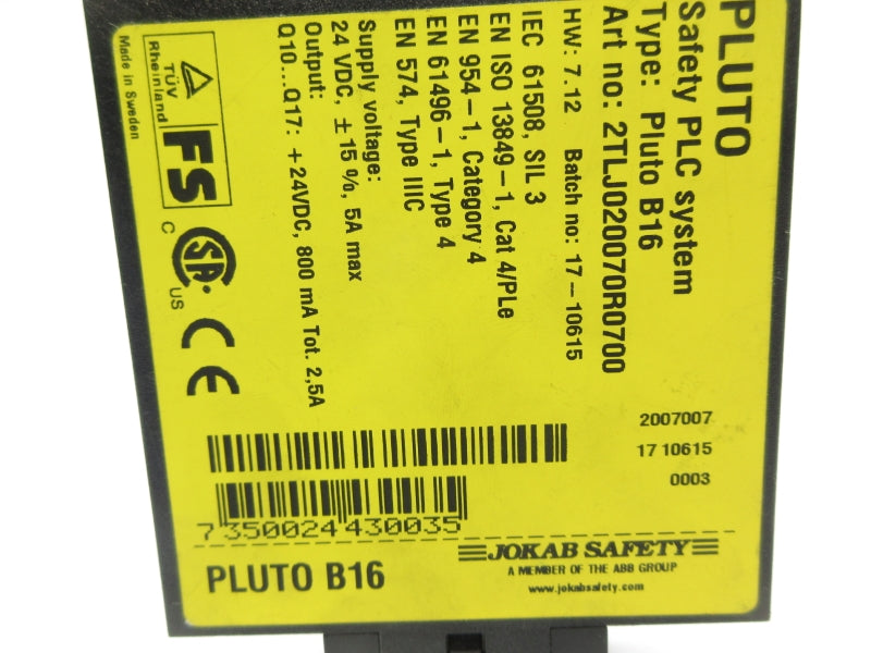 JOKAB SAFETY 2TLJ020070R0700 24VDC 2.5A (AS PICTURED) NSNP