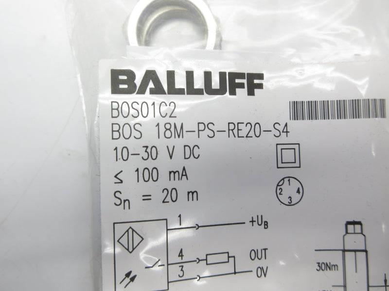 BALLUFF BOS18M-PS-RE20-S4 BOS01C2 10-30VDC NSMP