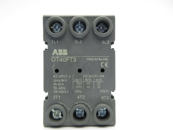 ABB OT40FT3 690V 40A NSNP