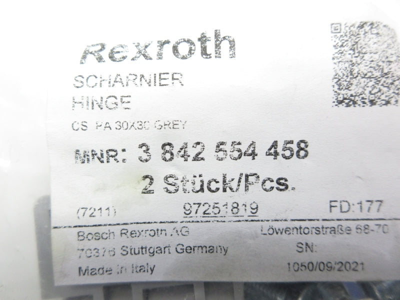 REXROTH 3842554458 (PKG OF 2) NSMP