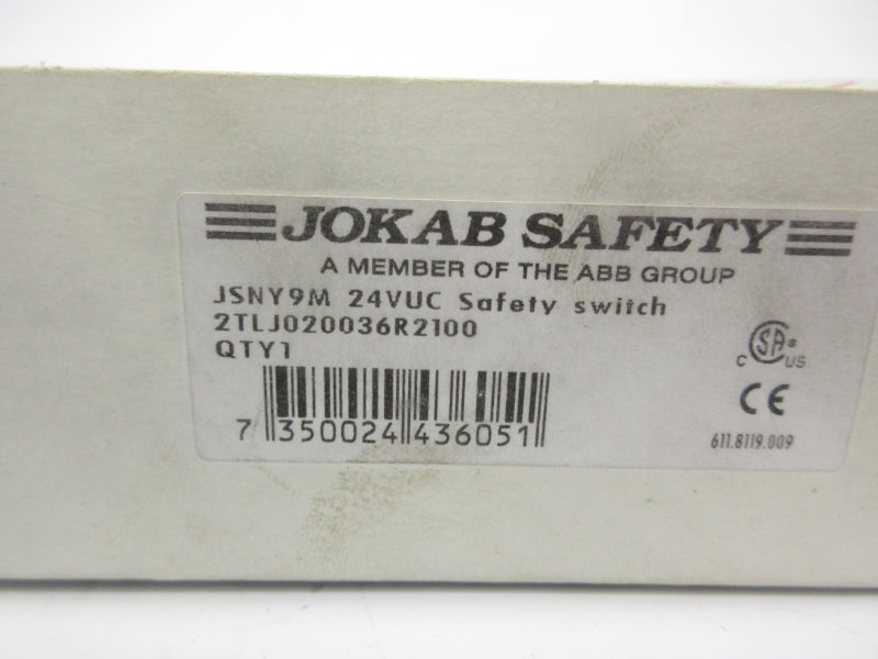 JOKAB SAFETY 2TLJ020036R2100 JSNY9M24VUC 24VAC/DC 2.5A NSMP