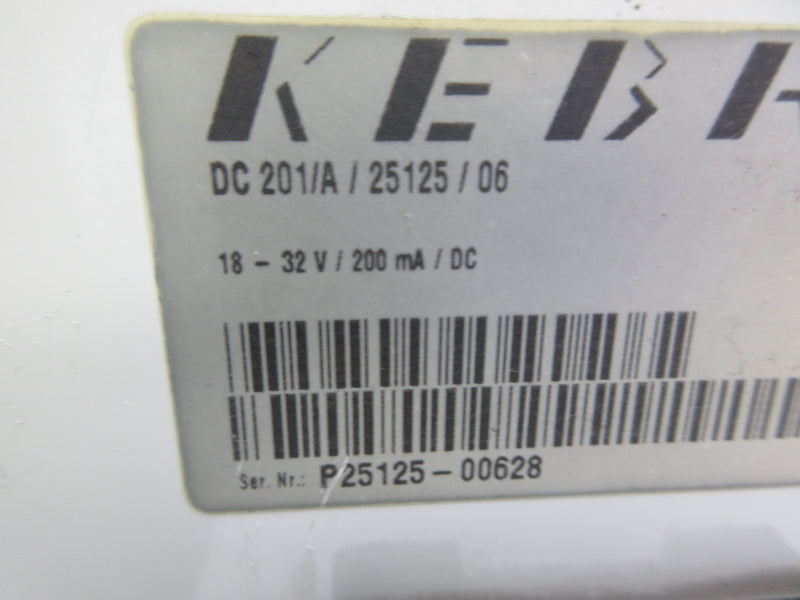 KEBA DC201/A/25125/06 18-32V UNMP