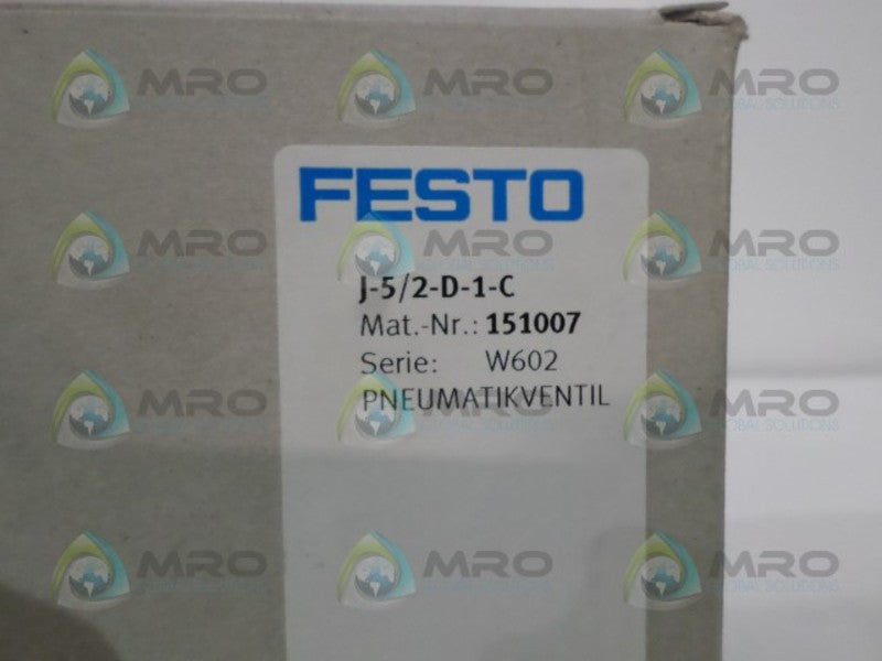 FESTO J-5/2-D-1-C PNEUMATIC VALVE  NSMP