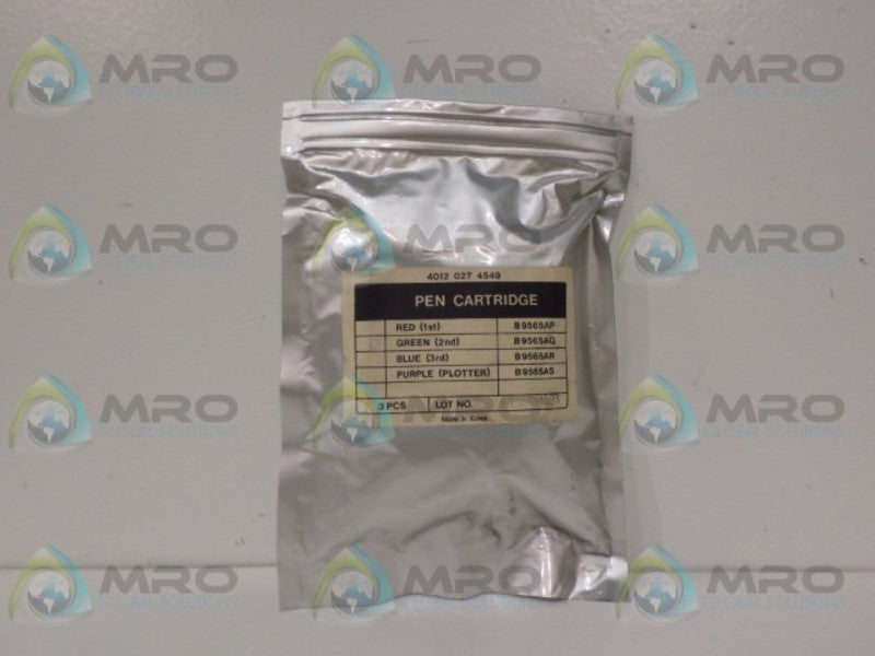B9565AQ GREEN PEN CARTRIDGE * FACTORY SEALED *