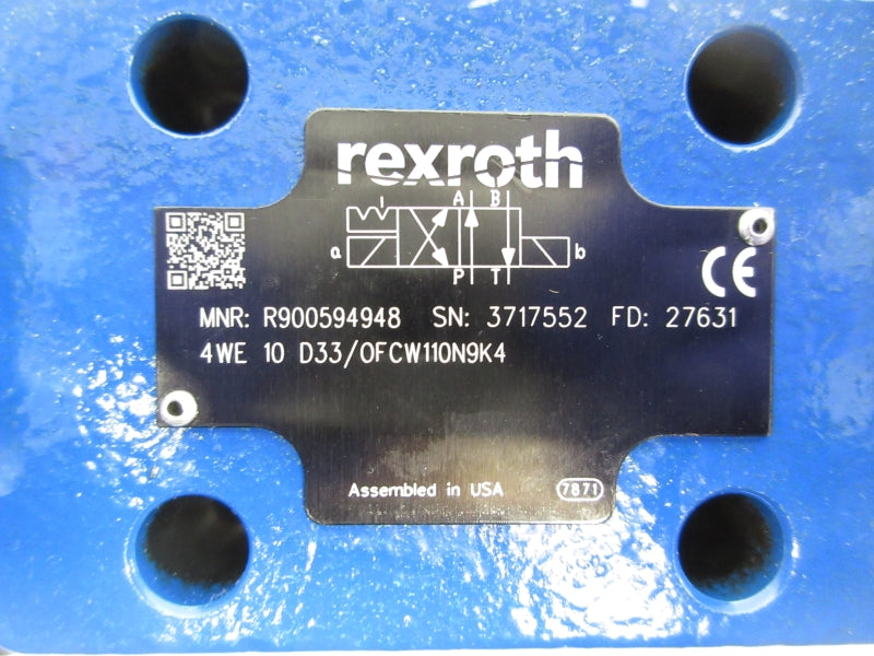 REXROTH 4WE10D33/OFCW110N9K4 R900594948 NSNP