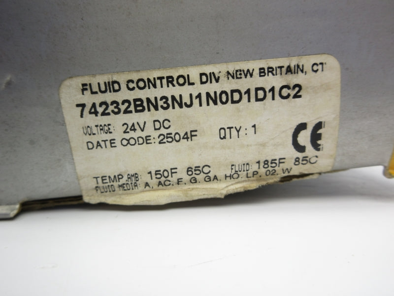 PARKER 74232BN3NJ1N0D1D1C2 24VDC 150PSI 1/2" NSMP