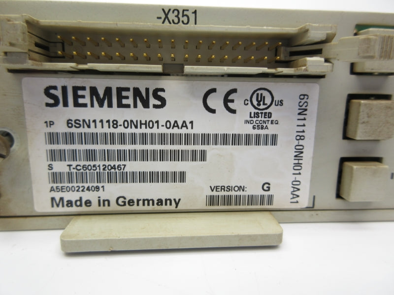 SIEMENS 6SN1118-0NH01-0AA1 VER. G UNMP