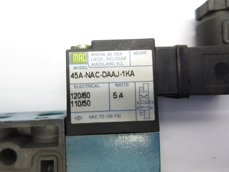 MAC 45A-NAC-DAAJ-1KA 110/120V 120PSI NSNP