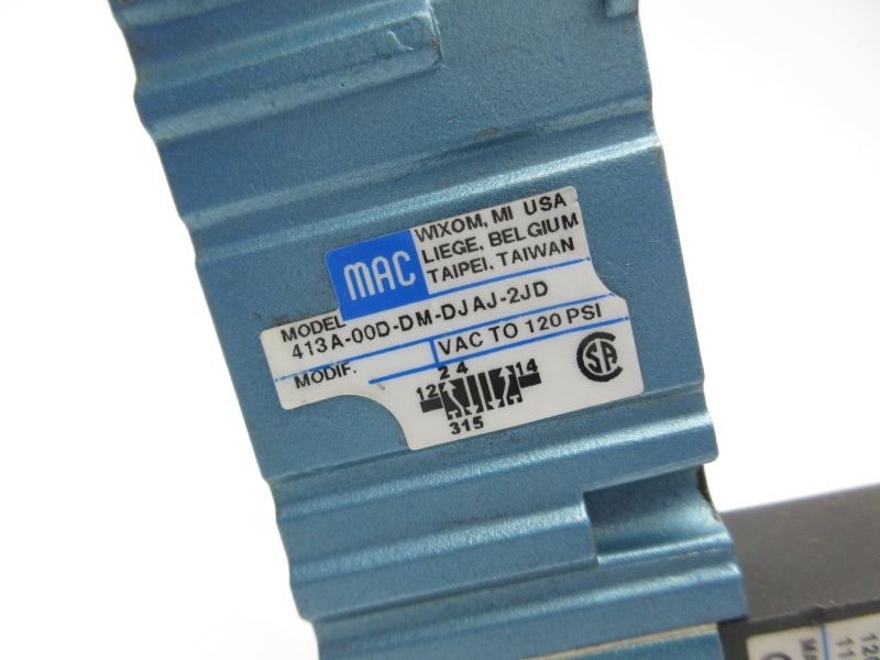 MAC 413A-00D-DM-DJAJ-2JD 110/120V 120PSI UNMP