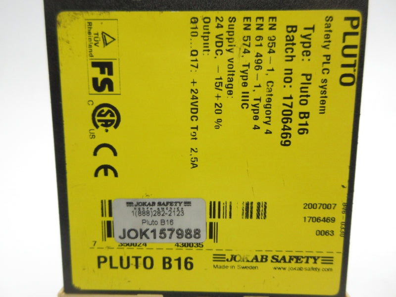 JOKAB SAFETY B16 24VDC NSNP