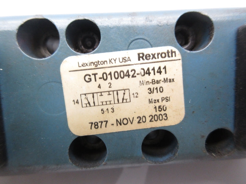 REXROTH GT-010042-04141 24VDC 150PSI UNMP