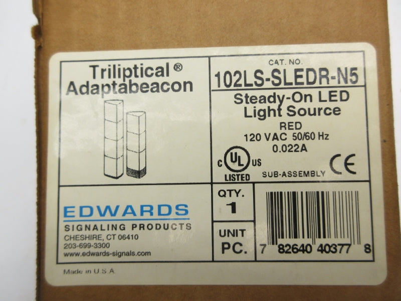EDWARDS 102LS-SLEDR-N5 120VAC 0.022A NSMP