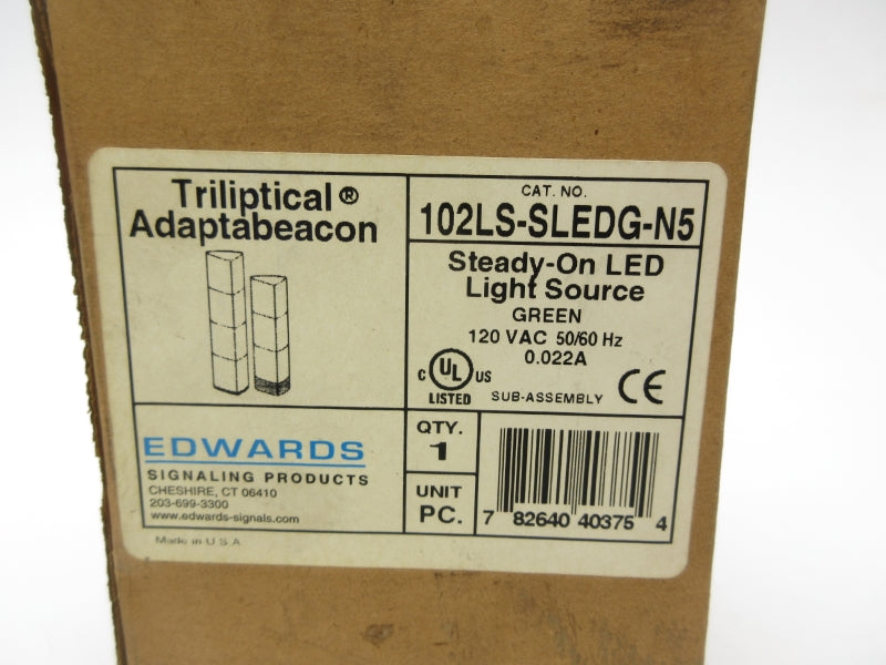 EDWARDS 102LS-SLEDG-N5 120VAC 0.022A NSMP