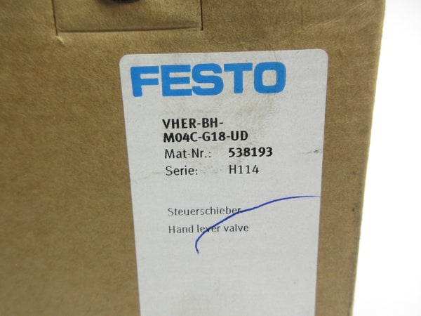 FESTO VHER-BH-M04C-G18-UD 538193 NSMP