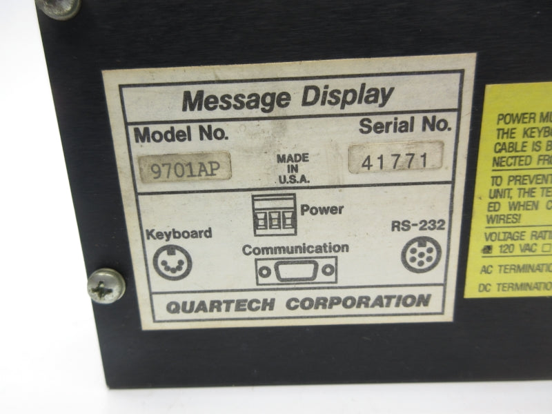 QUARTECH 9701AP NSNP