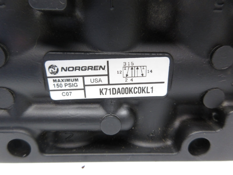 NORGREN K71DA00KC0KL1 150PSI NSNP