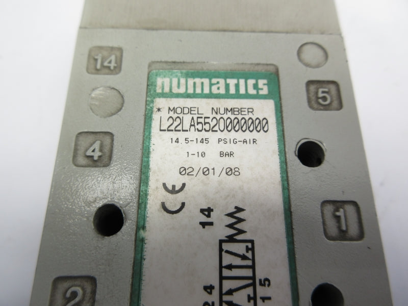 NUMATICS L22LA552O000000 14.5-145PSI UNMP