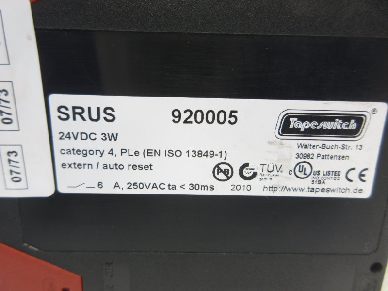 TAPESWITCH 920005 SRUS 24VDC NSNP
