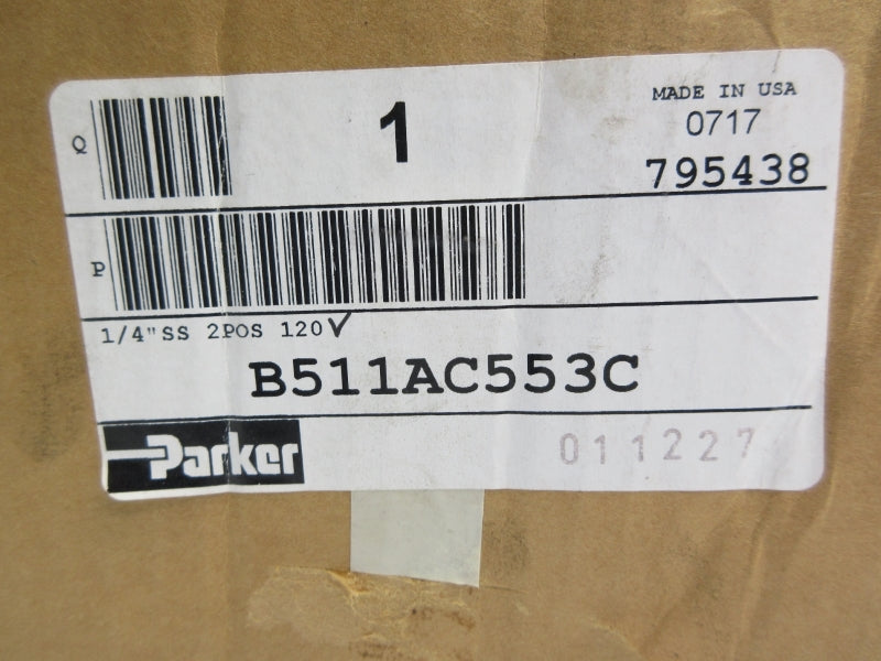PARKER B511AC553C 145PSI 1/4" NSMP