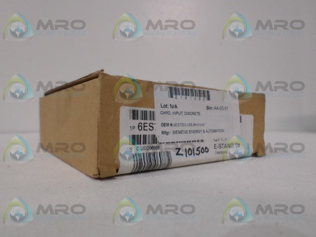 SIEMENS SIMATIC S7 6ES7321-1BL00-0AA0 DIGITAL INPUT MODULE * FACTORY SEALED *