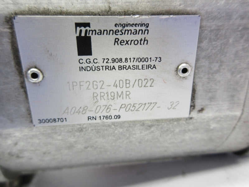 REXROTH 1PF2G2-40B/022 UNMP