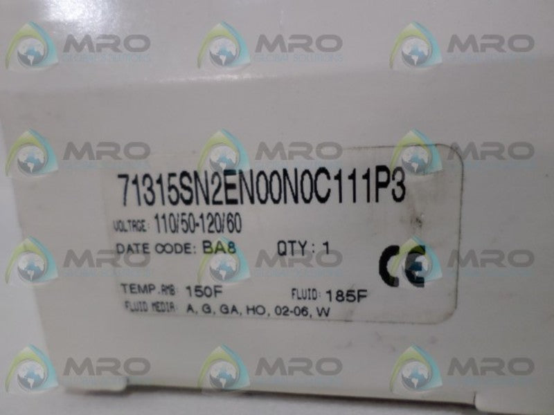 PARKER 71315SN2EN00N0C111P3 SOLENOID VALVE 110-120VAC  NSMP