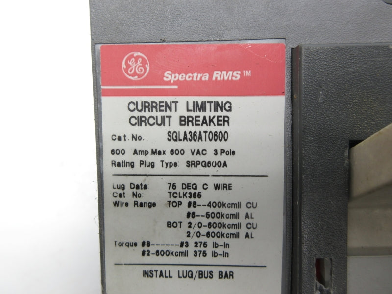 GENERAL ELECTRIC SGLA36AT0600 600VAC 600A UNMP