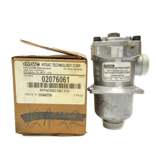 HYDAC 02076061 RFP/HC60DC10A1.1/12 360PSI NSMP
